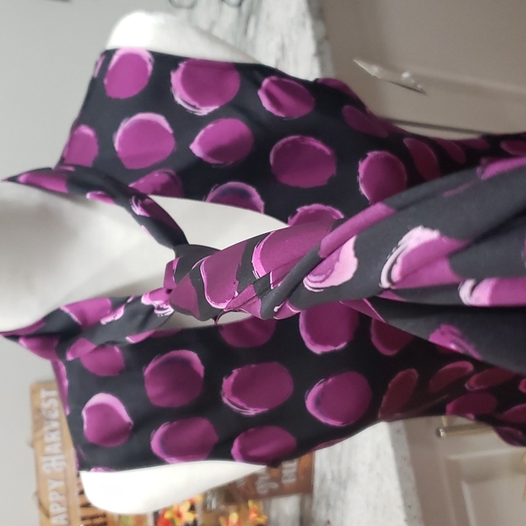 NWT BAR III Bow-Neck Tie Sleeveless Blouse - Picture 6 of 8